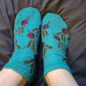 Beet Pattern Ankle Gym Socks